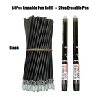 Гелевая ручка 52 шт.компл. с синими черными чернилами, 0,5 мм, со стираемой рукояткой, школьная Ручка для письма, кавайные канцелярские принадлежности, гелевая ручка