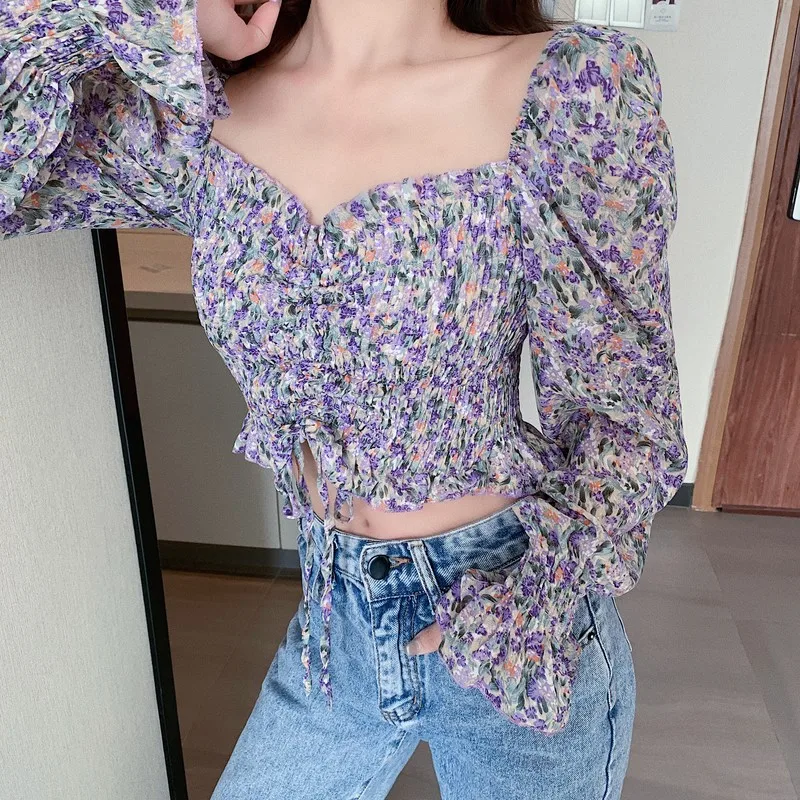 

Cheap wholesale 2021 spring summer autumn new fashion casual chiffon women shirt woman female OL long sleeve top Vy1264