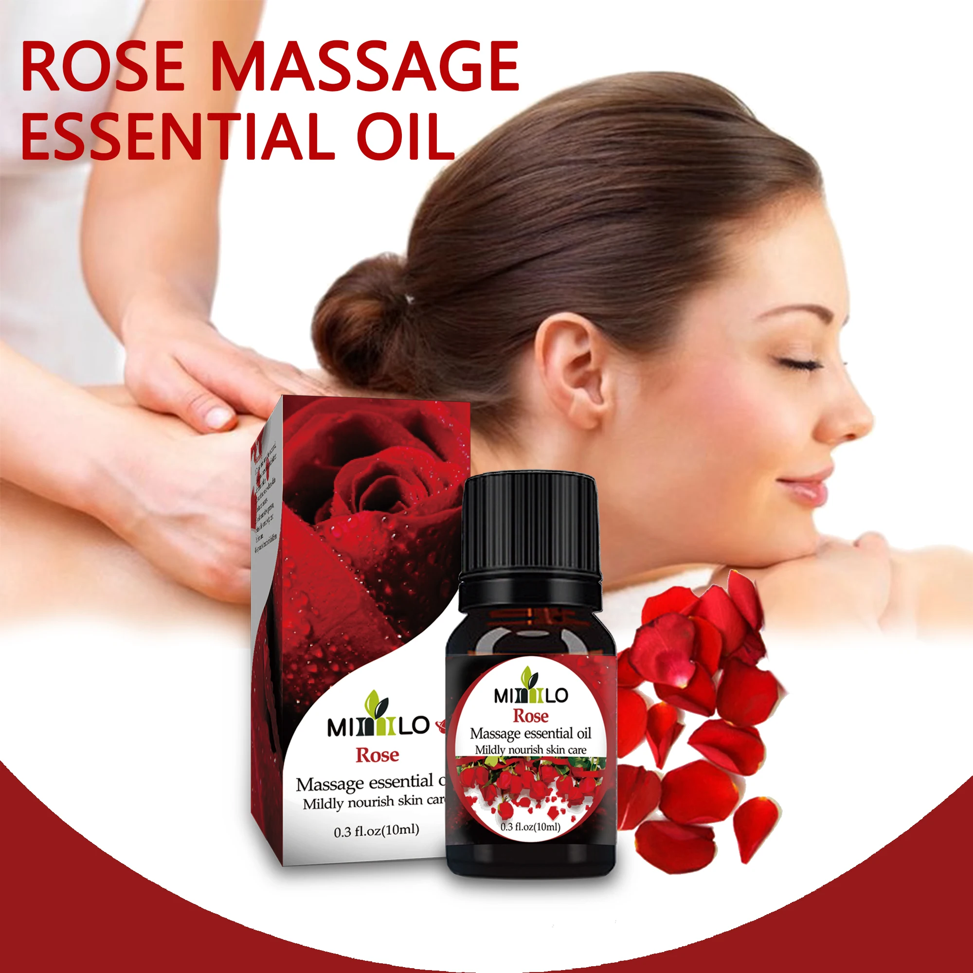 100% чистое натуральное эфирное масло розы помогает стимуляции менструации
