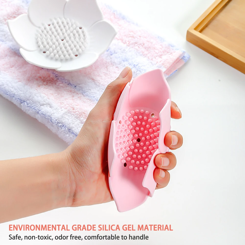 Креативный Вишневый держатель для мыла нескользящая портативная мыльница