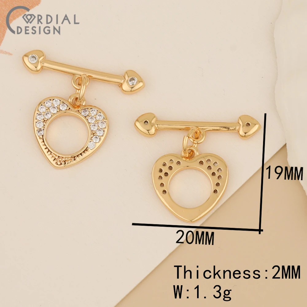 Cordial Design 30Pcs OT Clasps/DIY Making/CZ соединители/натуральное позолота/ювелирные