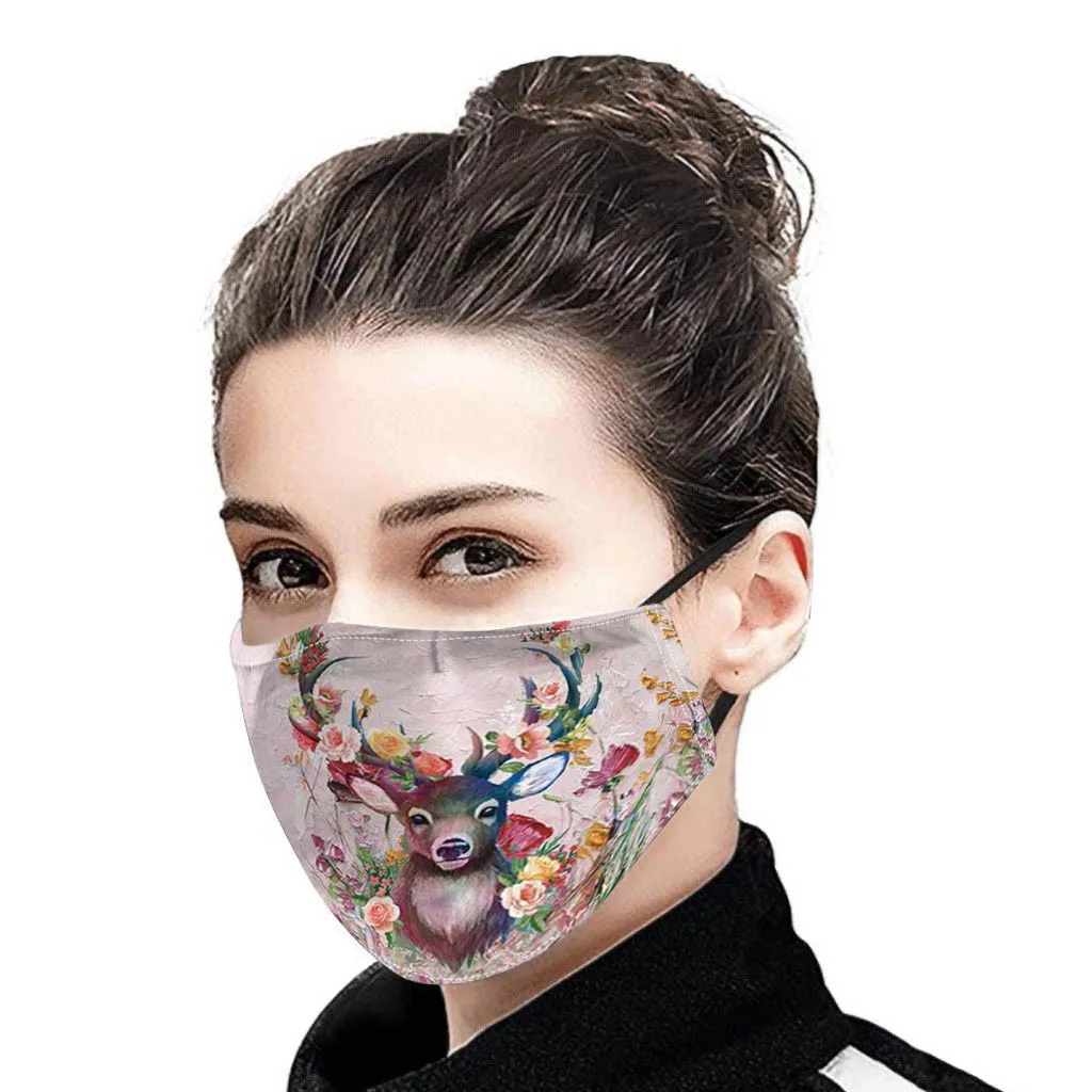 Милые Маски в виде животных кавайная маска с принтом кошек собак пылезащитные