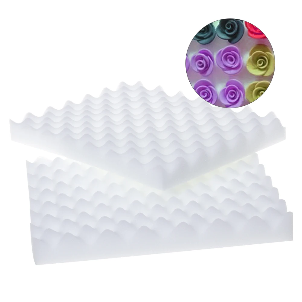 2 шт Fondant (сахарная) Многослойная губка пены для сушки сахара цветок коврик и Губка