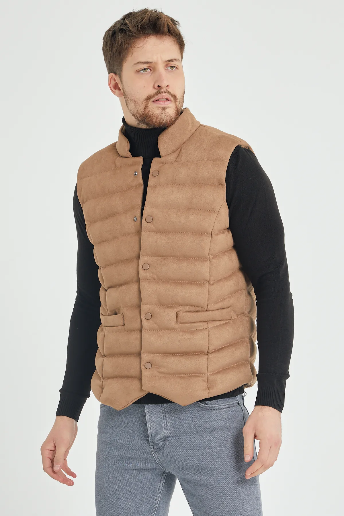 

Gavazzi Male Mink Restraint Collar Nubuck Inflatable Vest