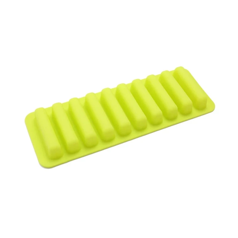 

Silicone Nonstick Chocolate Mold 10 Hole Finger Cake Decorating Tools Biscuit Mould Baking Pastry Accessories Ice Cube Tray