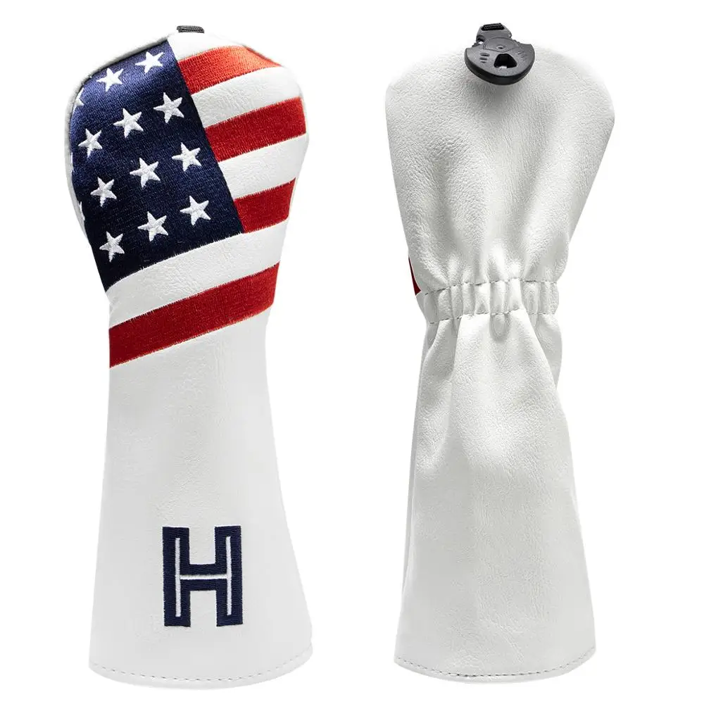 Чехол для головы гольф-клуба с изображением американского флага стильный