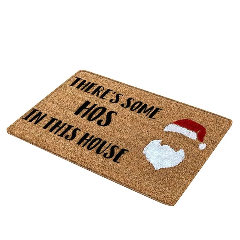 

Christmas Doormat Floor Mat Santa Claus Door Mat Decoration Entrance Floor Carpet Non Slip Blanket Indoor Outdoor Rug B021