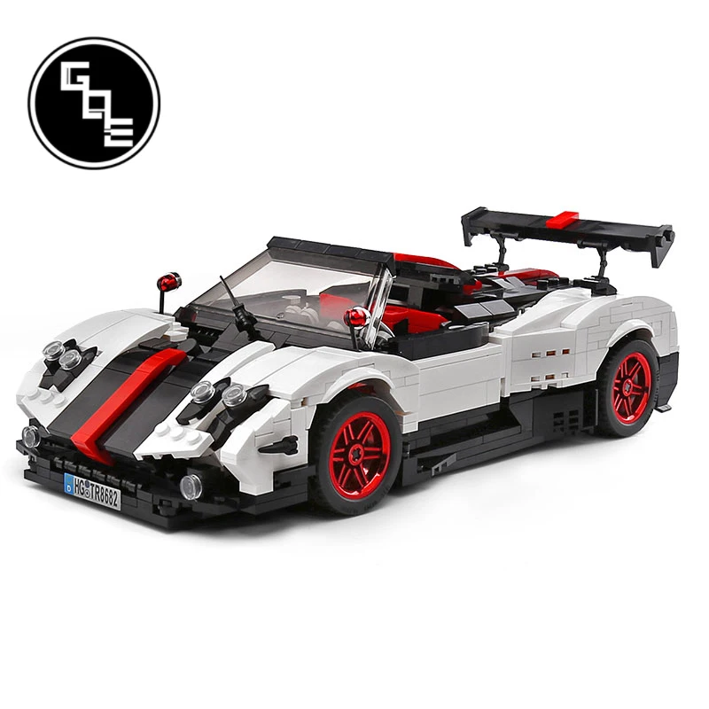 Техническая серия супер гоночный спортивный автомобиль MOC 22208 Pagani Zonda Five Roadster
