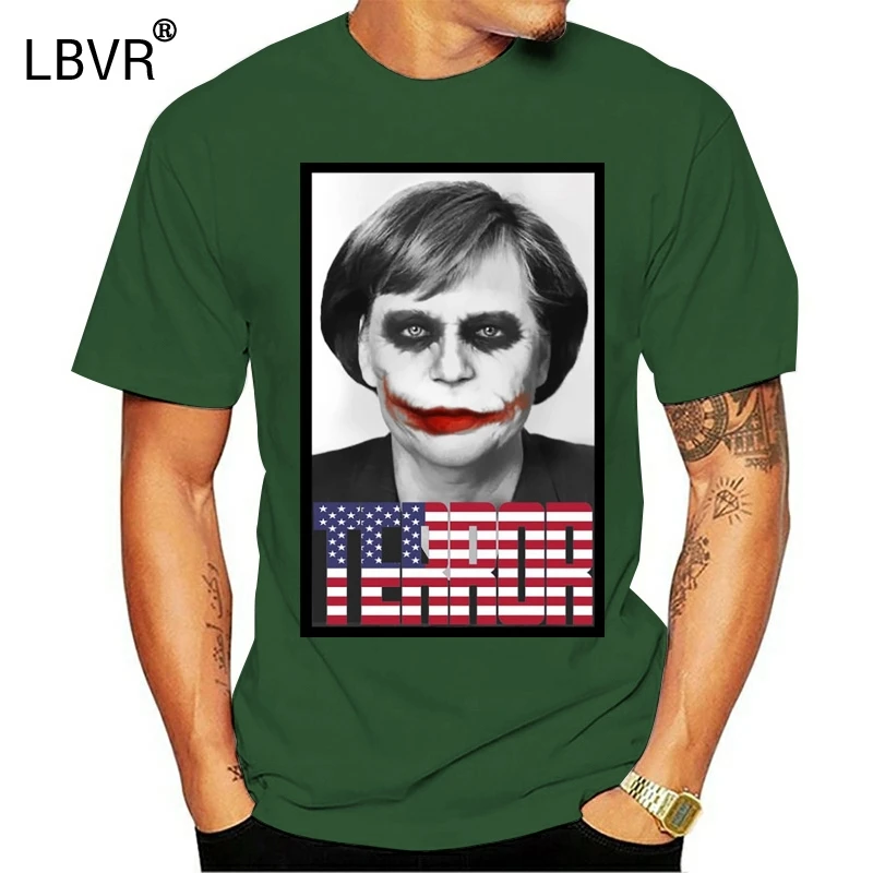 Футболка Ангела Меркель ужас NSA НАТО ЕС США Джокер Трамп Путин A178|Футболки| |