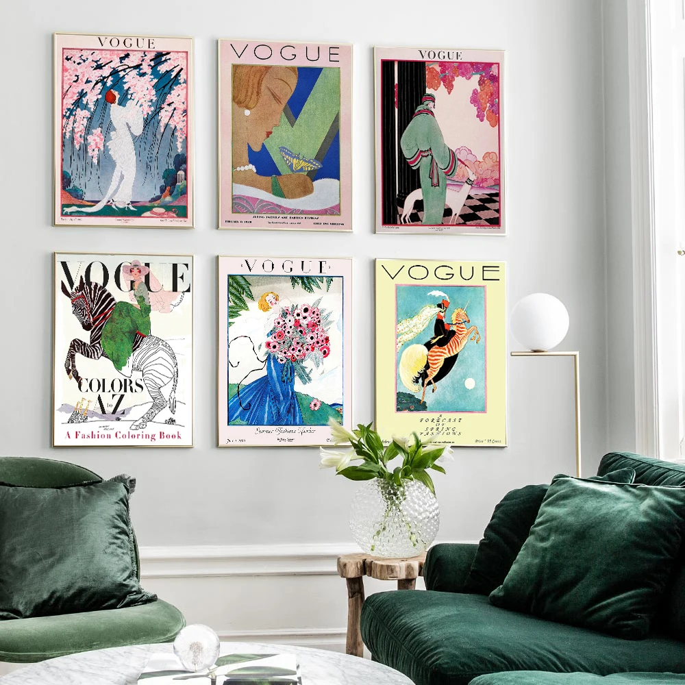 Настенные художественные картины винтажные Куадрос модные фигурки плакаты и