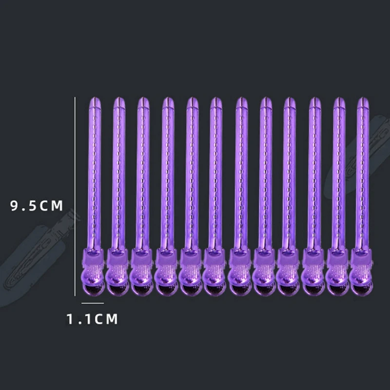 

12Pcs/Set Metal Alligator Hair Clip Hairdressing Clamp Hairpins DIY Barber Pro Salon Hair Styling Tools