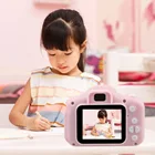 Цифровая мини-камера для детей, 2 дюйма, HD экран, перезаряжаемая, мультфильм, милая камера, игрушки, наружная фотография, реквизит для ребенка, подарок на день рождения
