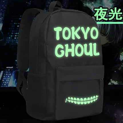 Токийский Гуль Ken Kaneki Cospaly рюкзак со светящимся рисунком на тему аниме Оксфорд