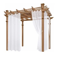 2pcs waterproof indoor outdoor curtains sun blocking curtains for bedroom porch pergola cabana