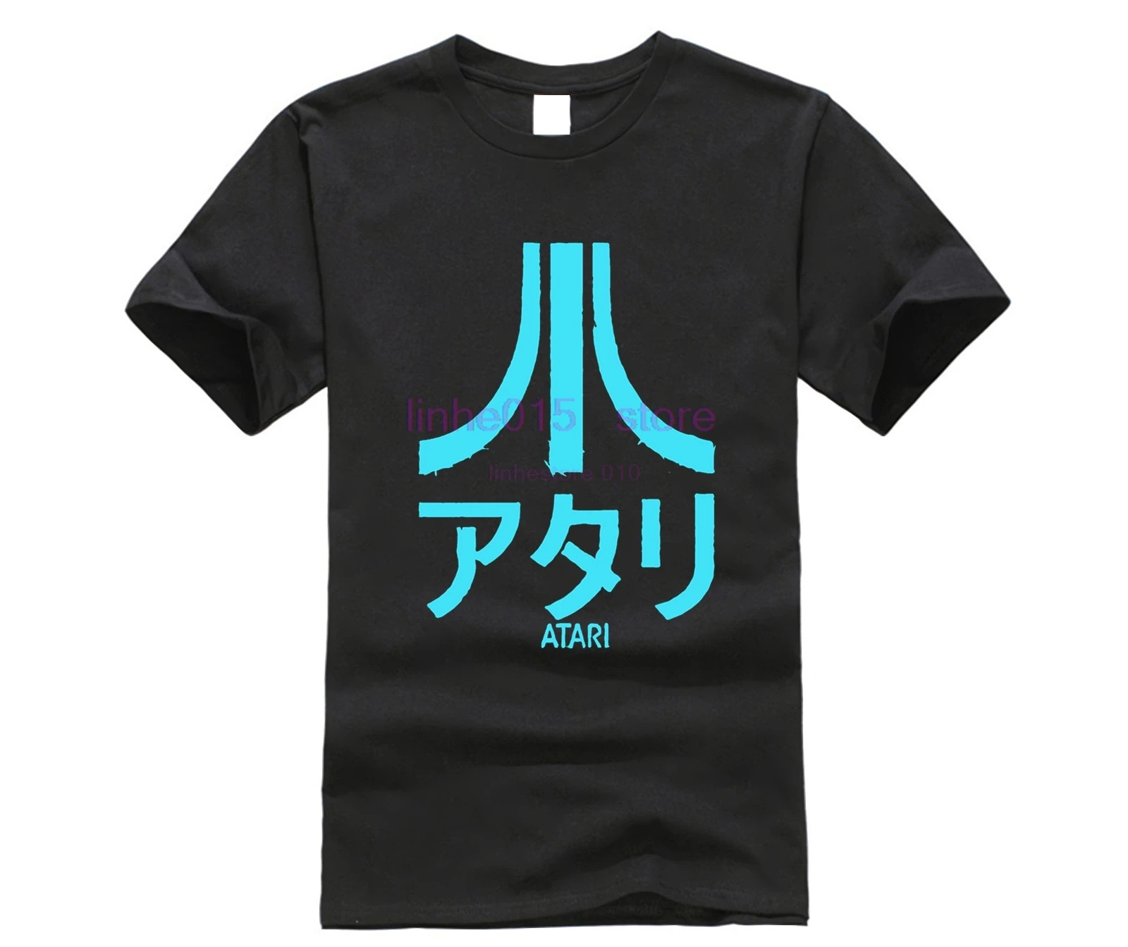 Atari мужская футболка с коротким рукавом и японским логотипом Новинка|Мужские