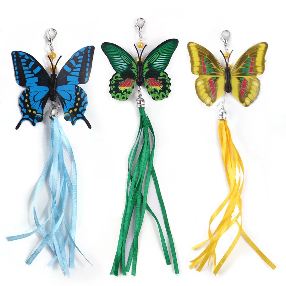 

11 PCS Replacement Cat Feather Toy Set, Cat Feather Teaser Wand Toy for Kitten Cat Having Fun Exercise Playing Without the Stick