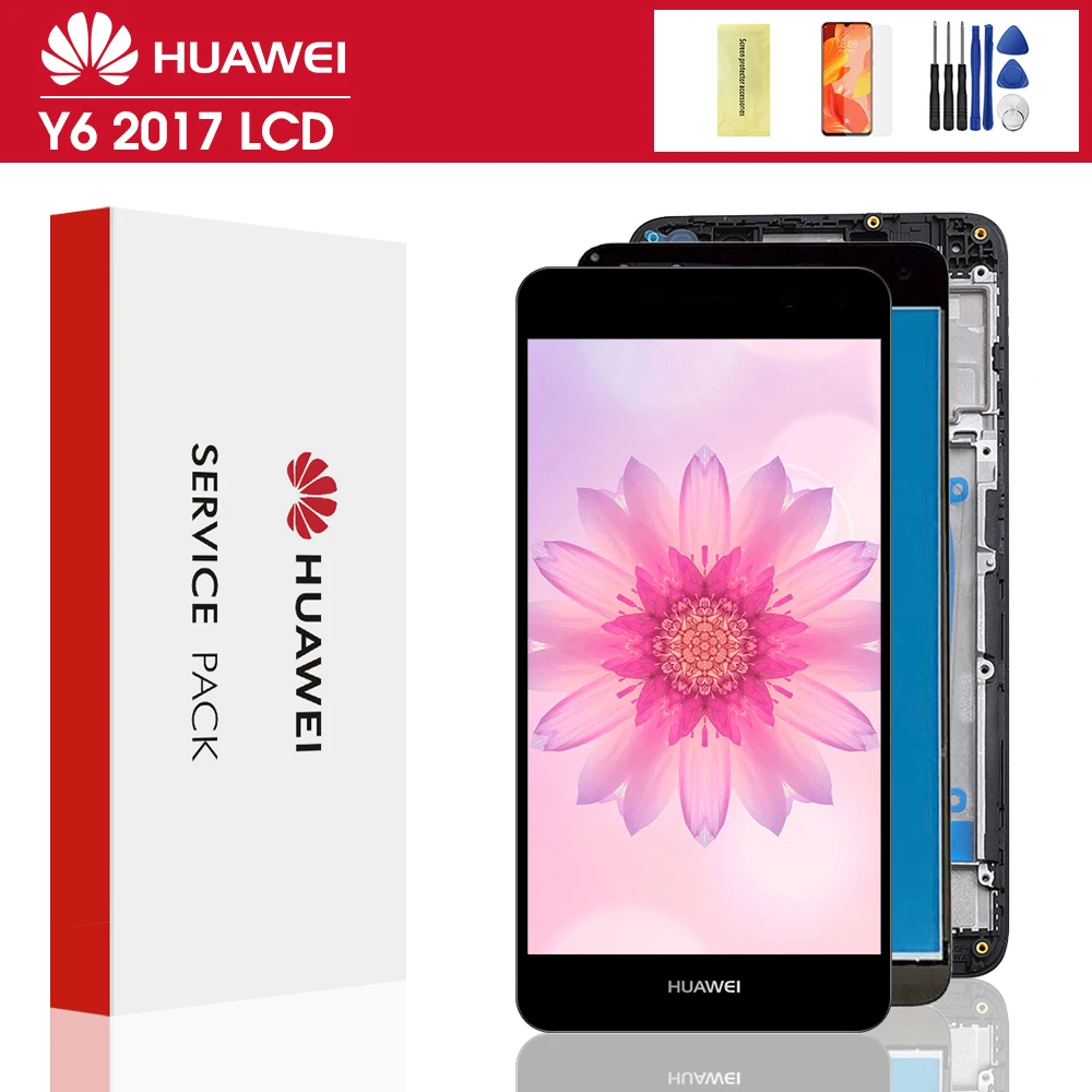 Для Huawei Nova Young 4G LTE / Y6 2017 Y5 MYA L11 L41 L22 U29 LCD дисплей сенсорный экран дигитайзер в