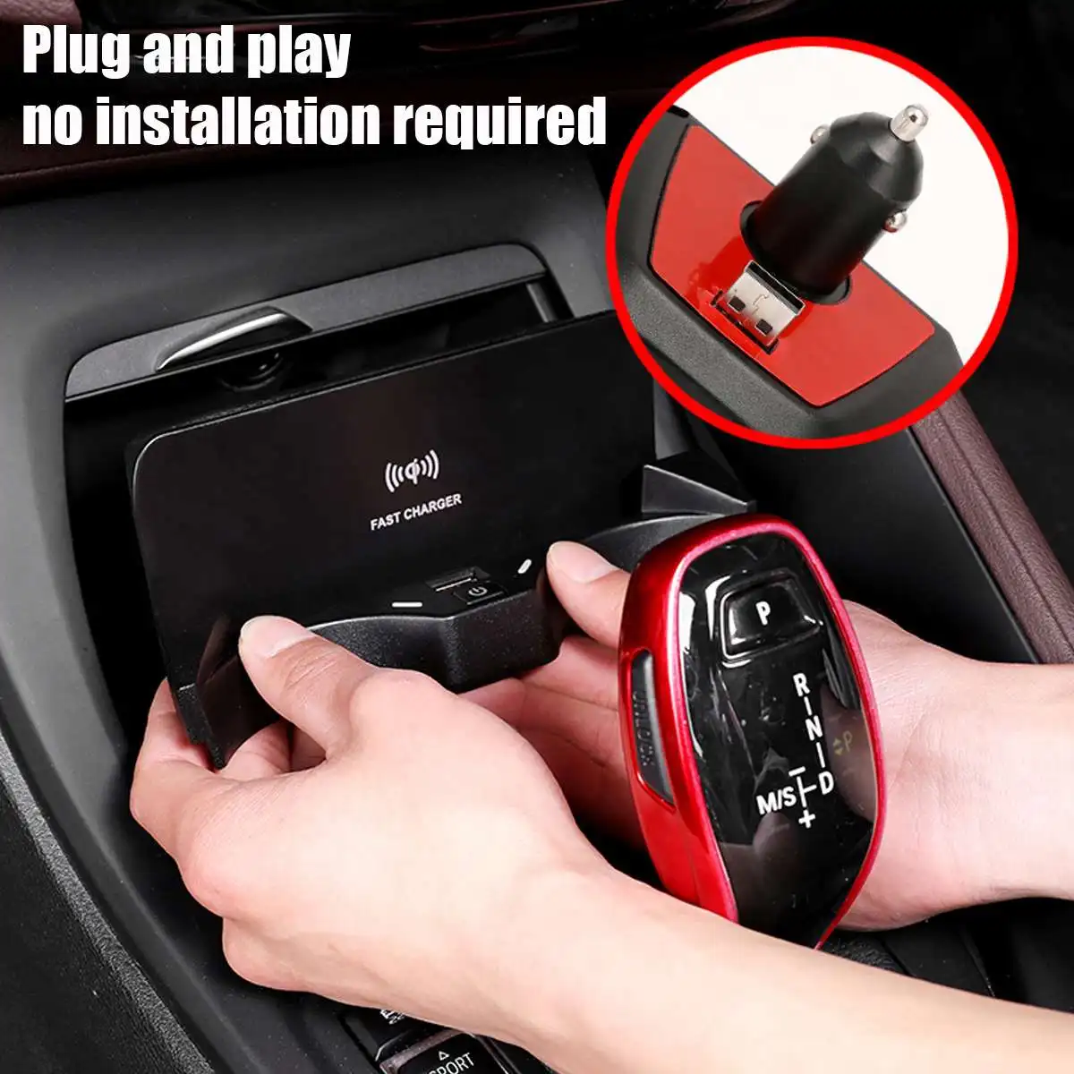 car wireless charger for bmw 1 series f48 f49 x2 f39 2016 2017 2018 2019 2020 2021 accessories mobile phone fast charging free global shipping