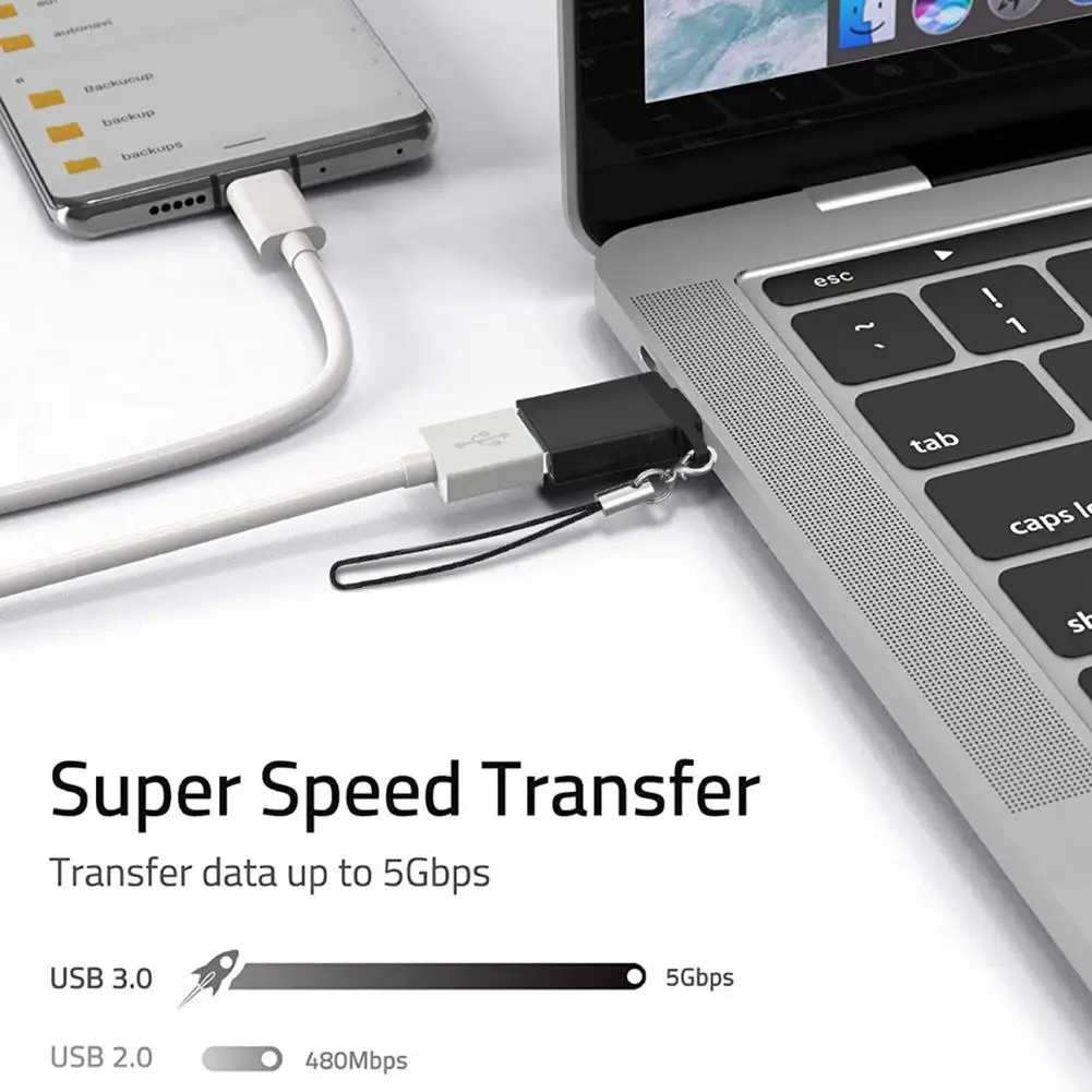 USB-c Adapter USB C To 30 Converter High Speed Type Space Grey Finish For Electronic Equipment | Мобильные телефоны и