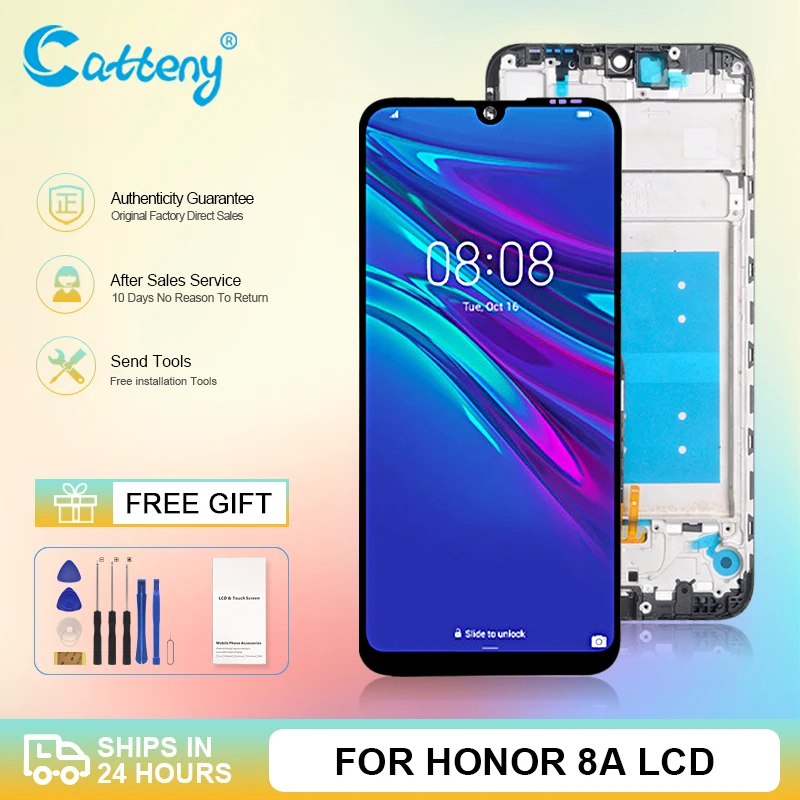 

Оптовая продажа для Huawei Honor 8A ЖК сенсорный экран дигитайзер в сборе Play 8A дисплей JAT-L29 LX1 LX3 с рамкой Бесплатная доставка