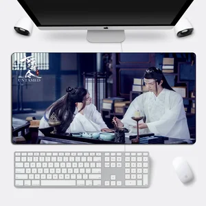 DIY пользовательский Untamed коврик для мыши Xiao Zhan Wang yibo большой игровой коврик для мыши с фиксирующим краем 60x30 см крутой прочный компьютерный Настольный коврик