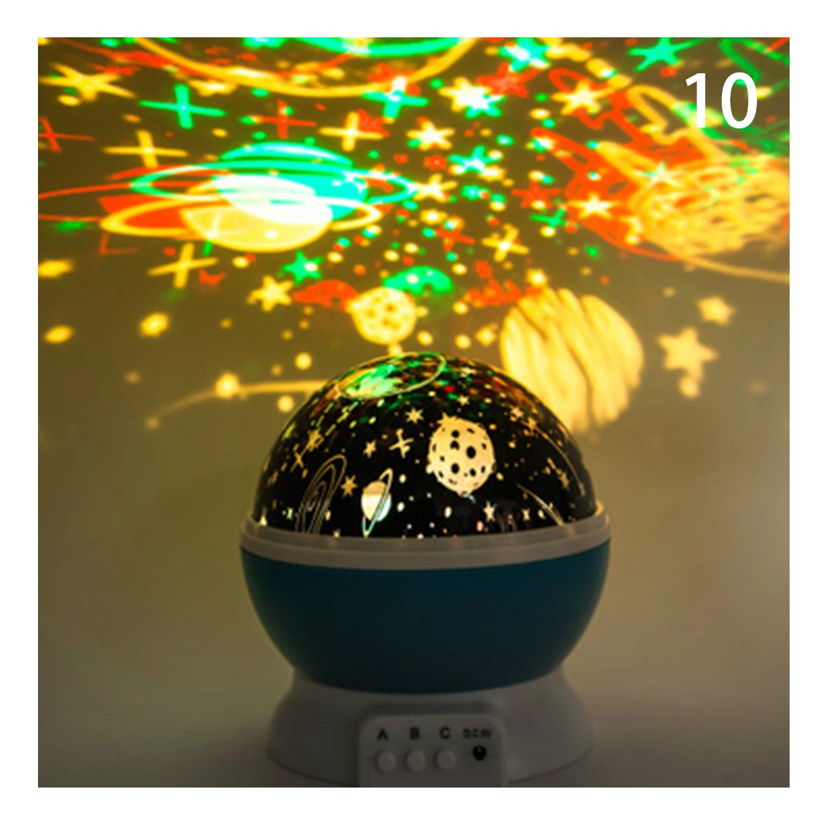 Вращающийся ночник светильник проектор спин звездное небо звезда мастер дети