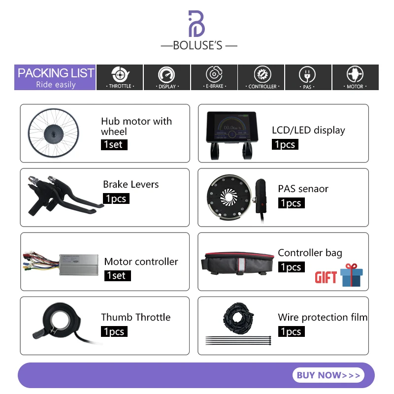 Kaufen Elektrische Fahrrad Conversion Kit 48V 1500W Ebike 20 24 26 27,5 28 29 Zoll 700C Hinten Kassette Rad Hub Motor Für Ebike Motor Kit