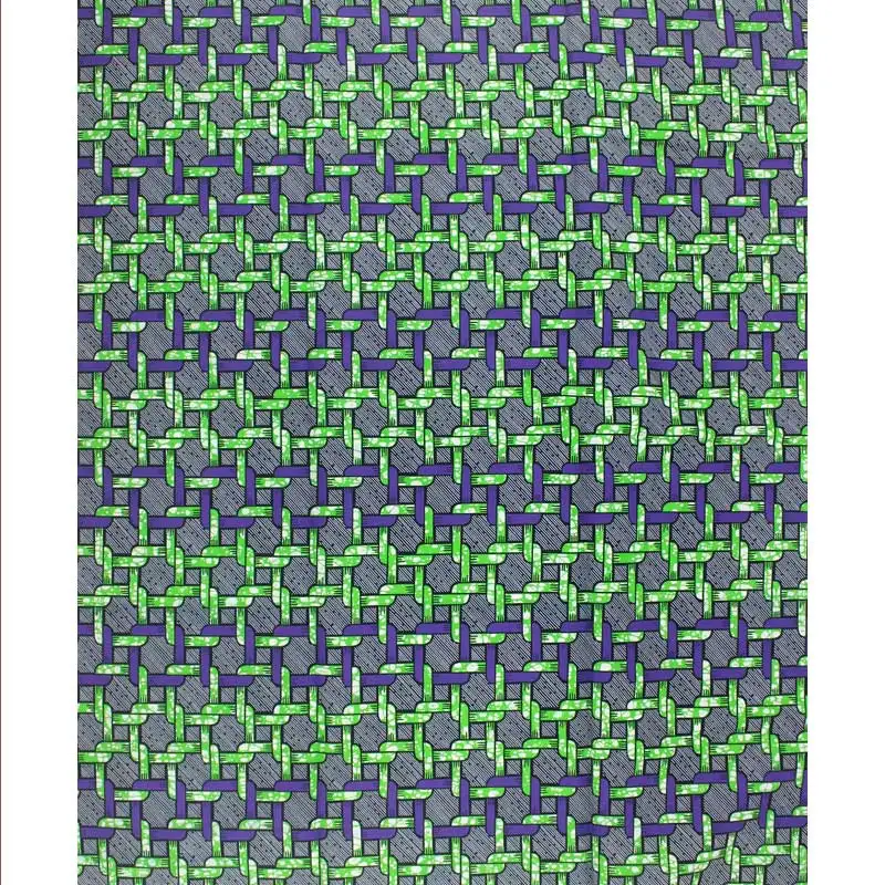 

2021 Guaranteed Veritable 100% cotton African Wax Prints Ankara green Wax real Nigeria wax for dress Women Dress