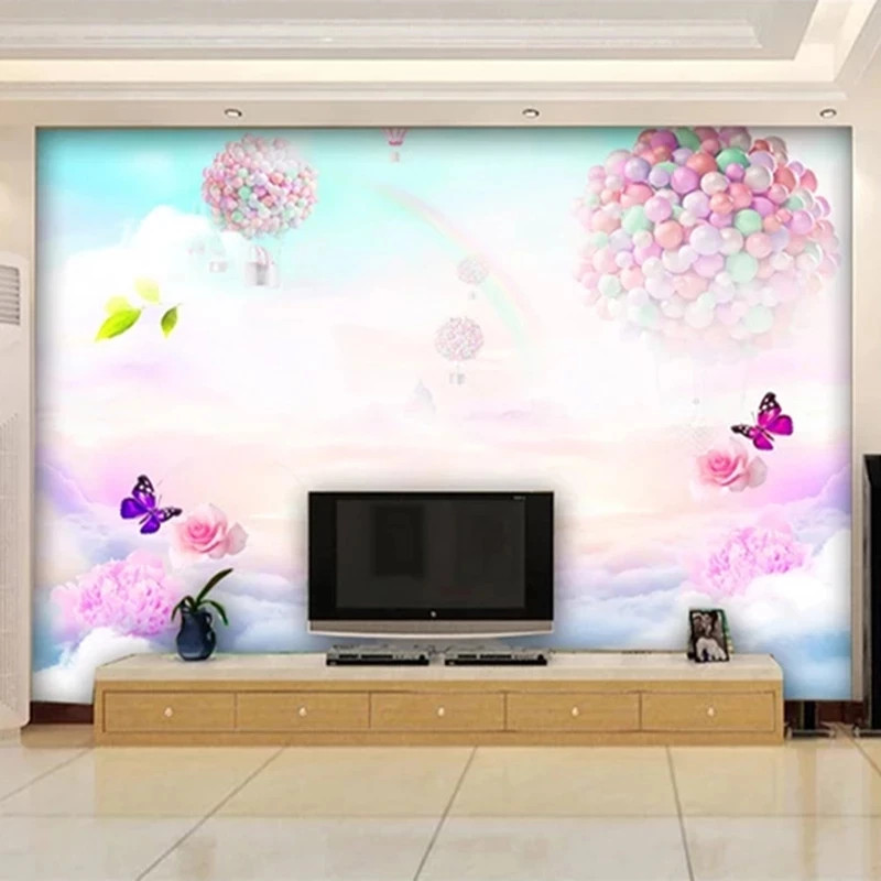 Настенные 3D-обои на заказ для детской комнаты украшение стен в виде цветов
