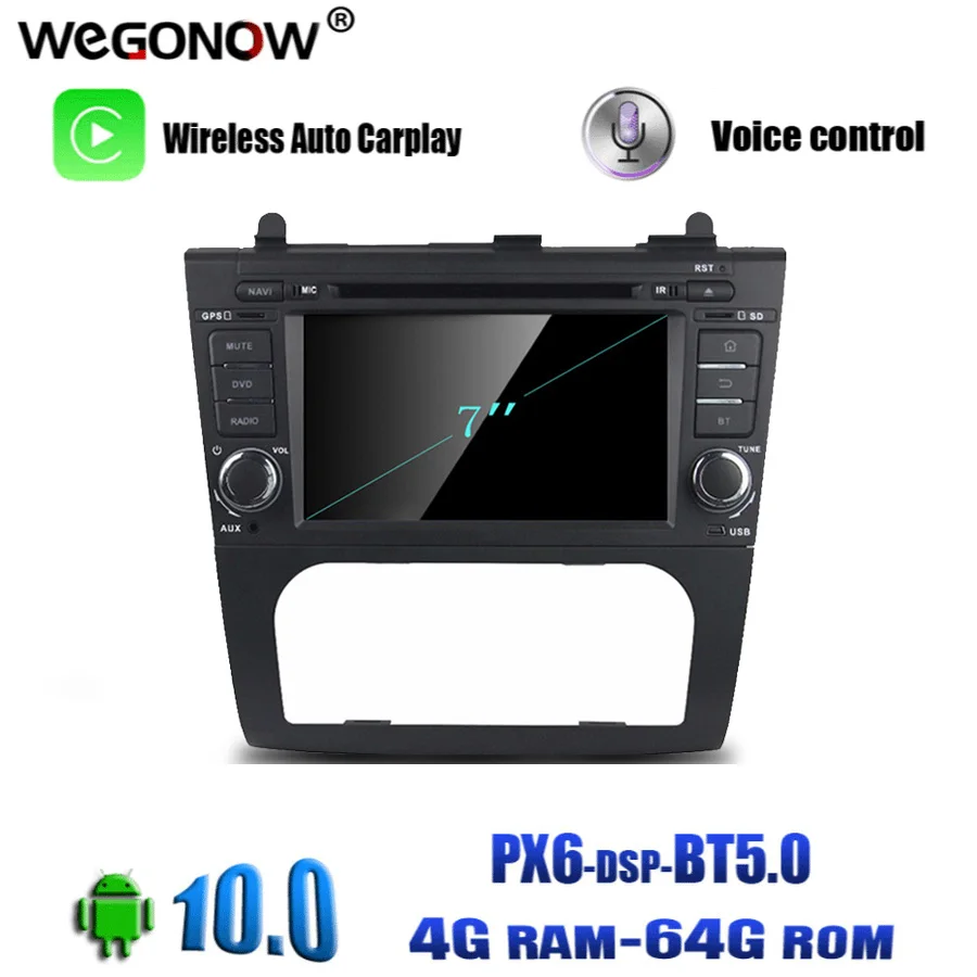 Автомобильный DVD плеер DSP Android 10 0 4 Гб ОЗУ 64 ПЗУ 8 ядер 2012 GPS карта RDS радио Wi Fi Bluetooth 2007