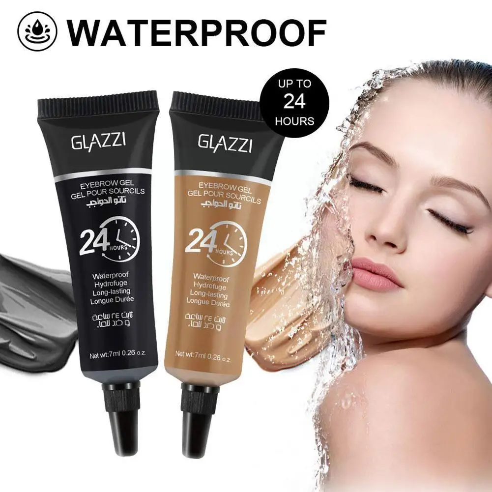 

Two-color Liquid Eyebrow Cream With Brush Set Without Waterproof Henna Makeup Mascara Brown With Tint Halo Eyebrow Eyebrows C2T7