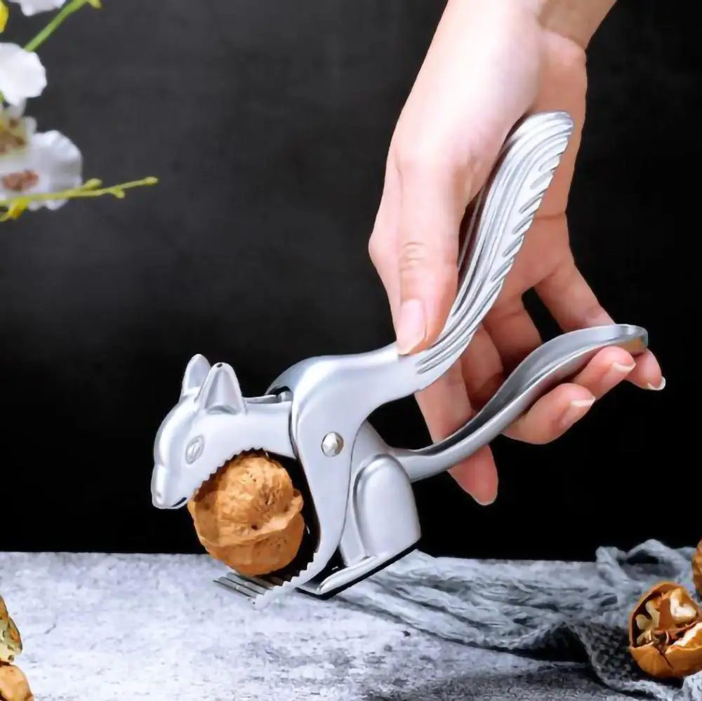 

Squirrel Shape Nutcracker Sheller Crack Almond Manual Walnut Pecan Hazelnut Filbert Nut Sheller Clip Clamp Plier Kitchen Tools