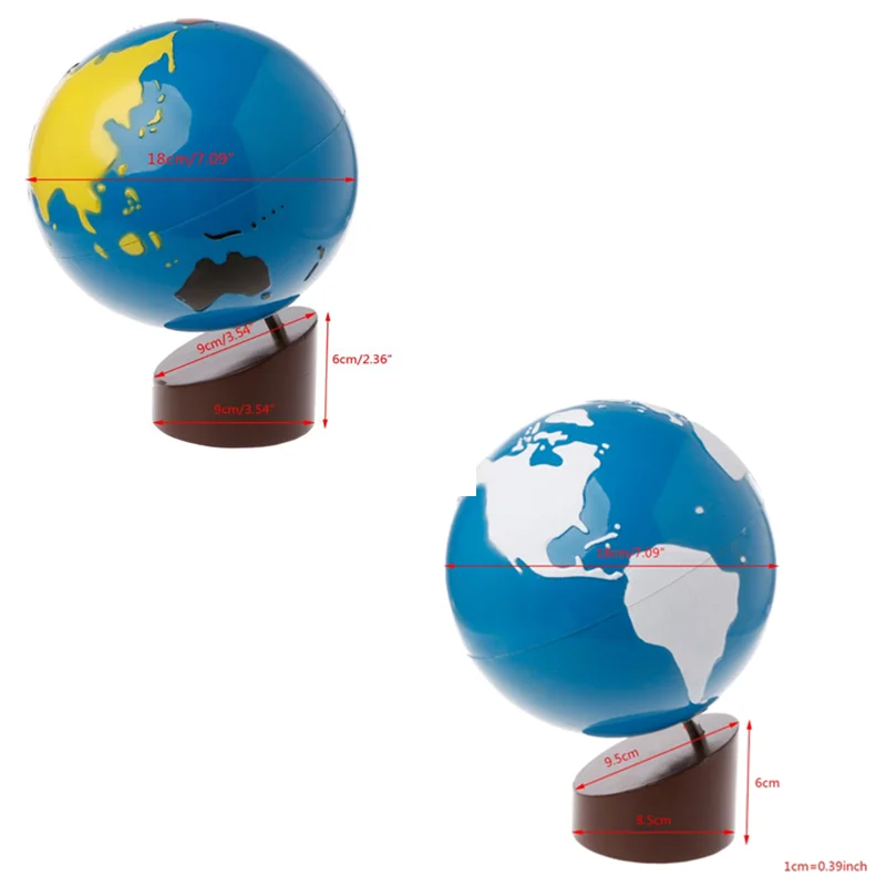 Бесплатная доставка материал для географии Монтессори детские игрушки с