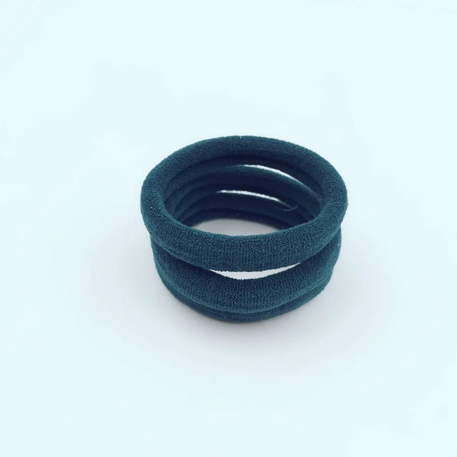 Deep green - 20 PCS 20 шт. яркие цвета резинки детские безопасные эластичные резинки для волос конский хвост держатель для девочек женские аксессуары для волос - Цвет: Deep green - 20 PCS