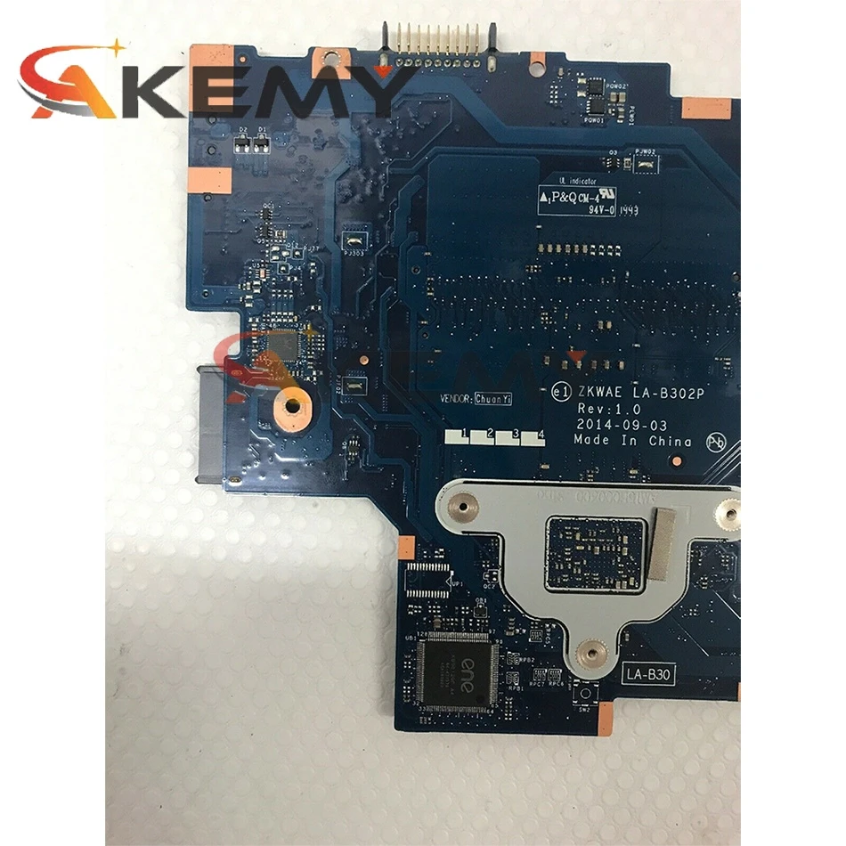 AKEMY ZKWAE LA-B302P для TOSHIBA Satellite C50 C55 C50D C55D C55Dt-B Материнская плата ноутбука DDR3L ЦП AMD на