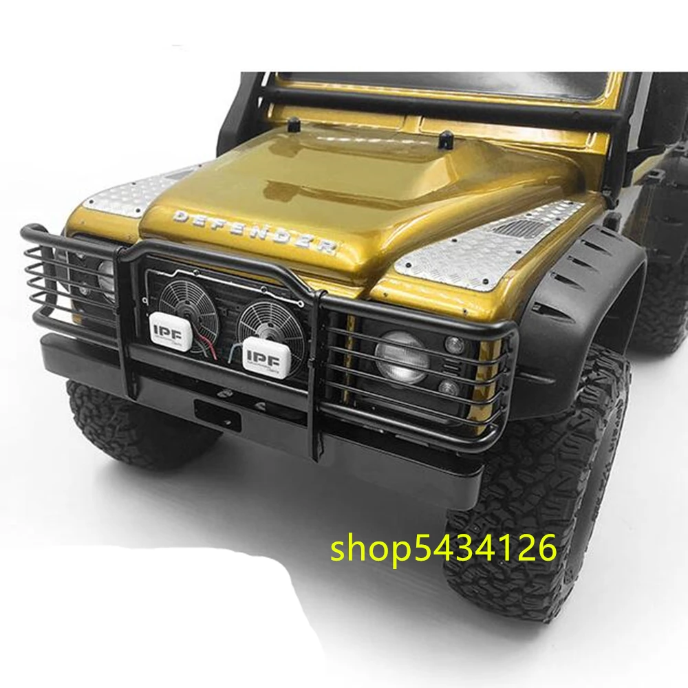 

Передний бампер из нержавеющей стали для радиоуправляемого автомобиля 1/10 Traxxass Trx4 Defender, детали для автомобиля с дистанционным управлением