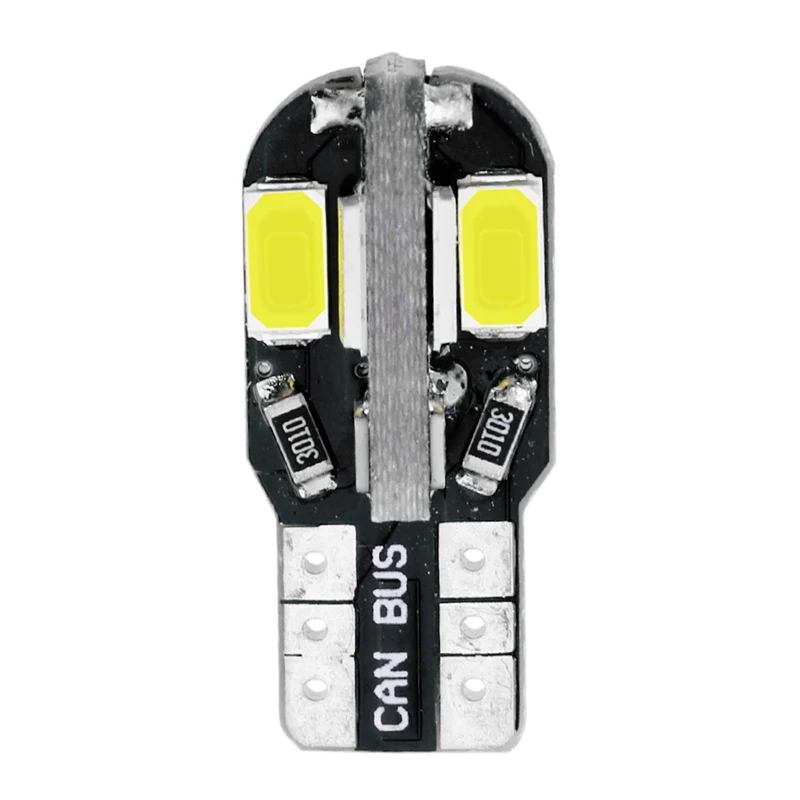 2 шт. T10 светодиодный Canbus без ошибок автомобильные лампы 194 501 168 5730 8SMD 12 в
