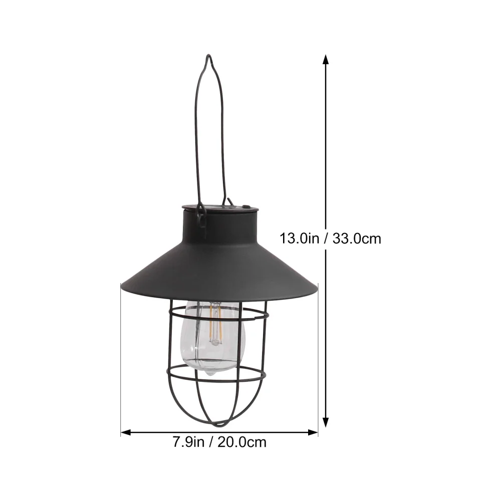

1Pc Outdoor Solar Light Iron Hanging Lamp Garden Vintage Solar Lantern