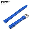 Ремешок MNWT из натуральной кожи для наручных часов, Часовые аксессуары, браслет с пряжкой, 12 мм