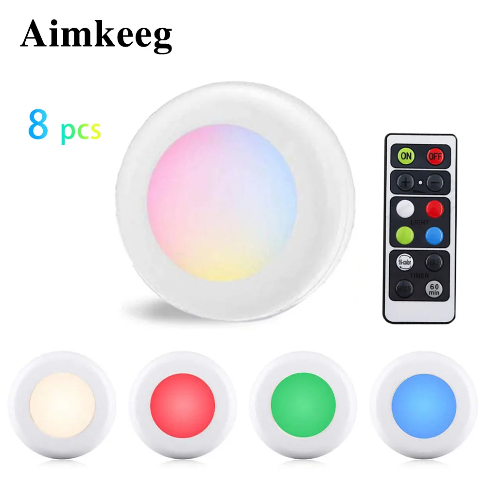 Светодиодный светильник Aimkeeg беспроводной ночник с регулируемой яркостью 16