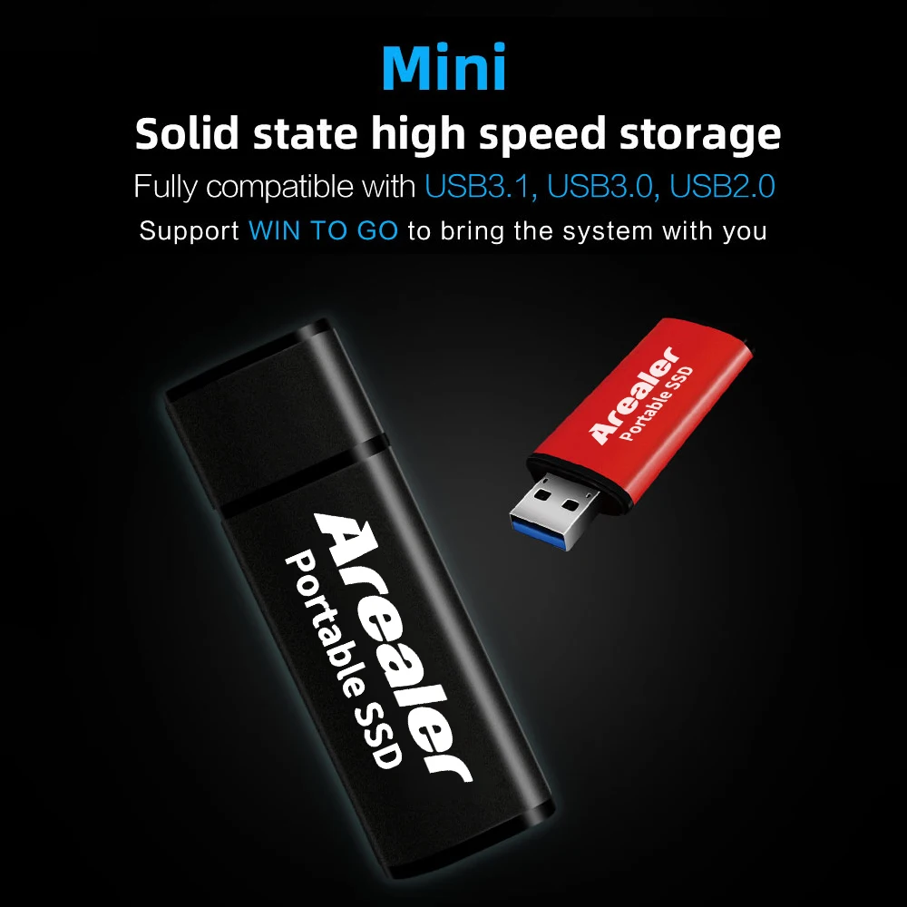 Мини твердотельный накопитель 128 ГБ 256 64 Гб SSD USB флеш для ПК|Внешние SSD| |