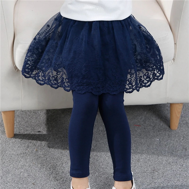 

New Spring Autumn Girls Pants Culottes Cotton Skirt-pants Kids Leggings 2-8YTeen Baby Girl Ballet Cake Skirts Trousers