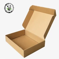 pandahall 10 pcs kraft paper folding box corrugated board box for jewelry gift box packing beading supplies tan 10 sizes