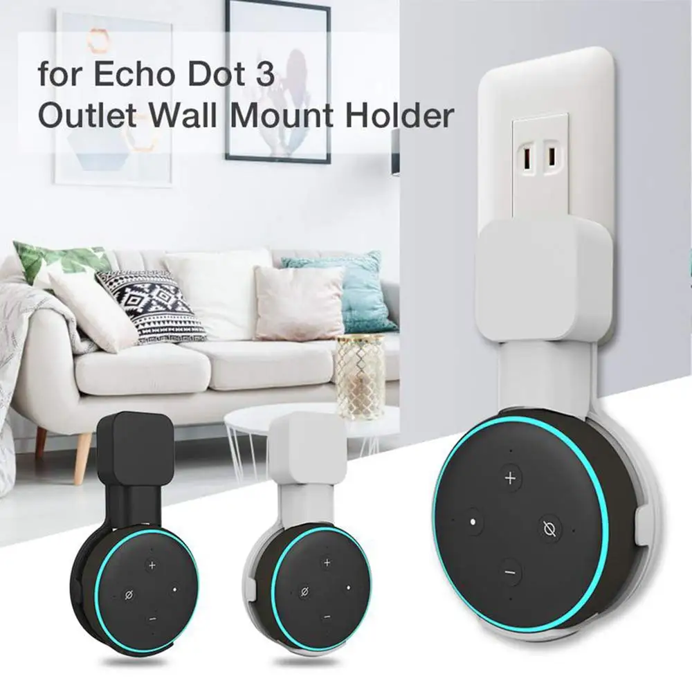 Настенное крепление на выходе вешалка для Alexa Echo Dot 3 й кронштейн держатель чехол