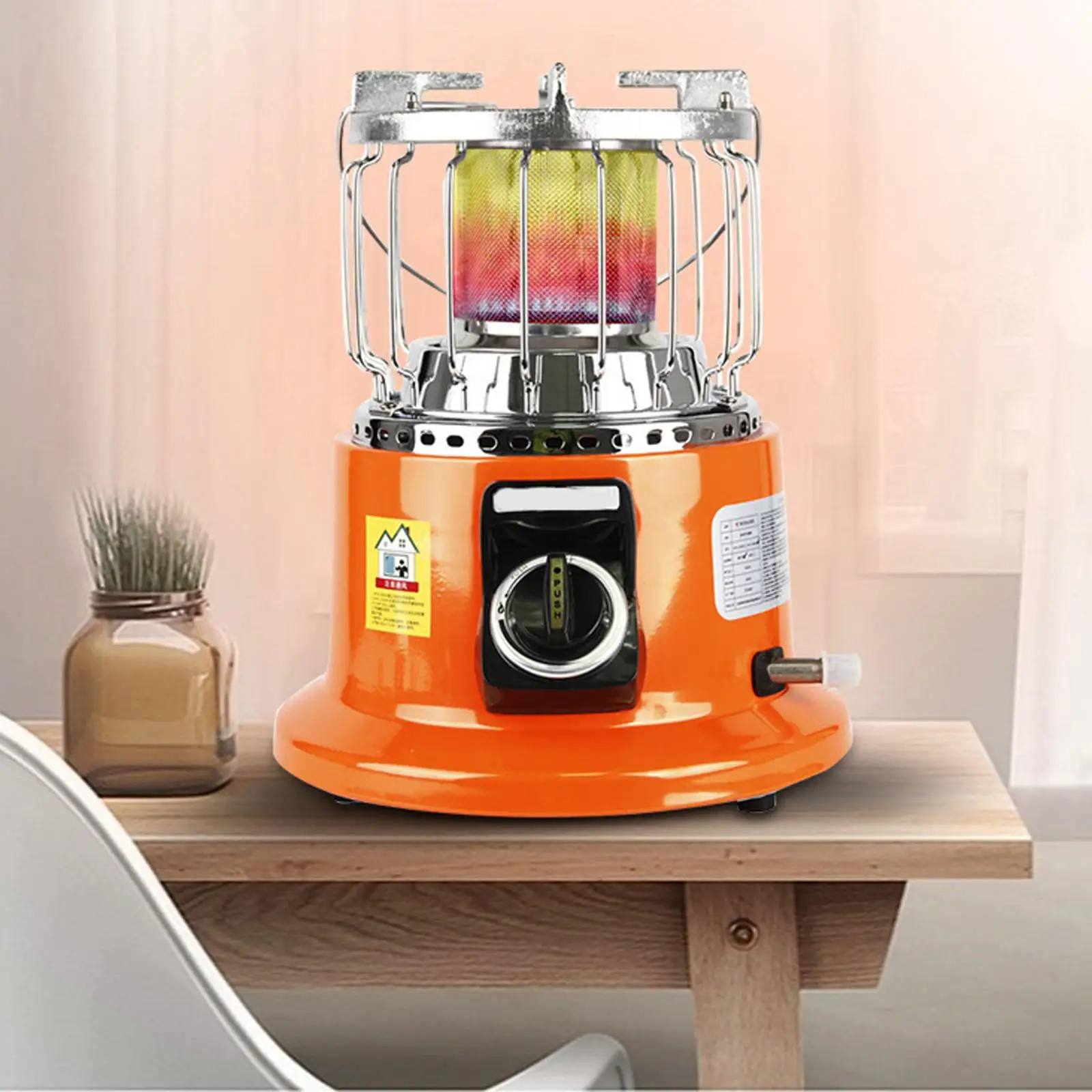 Mini Gas Heater Stove BBQ Grilling Camping Tent Warmer Burner Outdoor Hiking Picnic Adjustable Butane | Спорт и развлечения