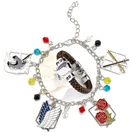 Обувь для косплея по аниме атака на Титанов браслет-цепочка с рисунком из аниме ювелирные браслеты для женщин и девушек, Wings Of Liberty браслеты Подвески для мужчин для женщин в подарок