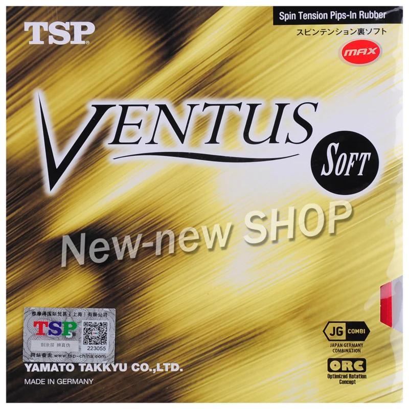 TSP Ventus soft/spin table tennis rubber 20441/20431 with soft sponge good control table tennis racket racquet sports