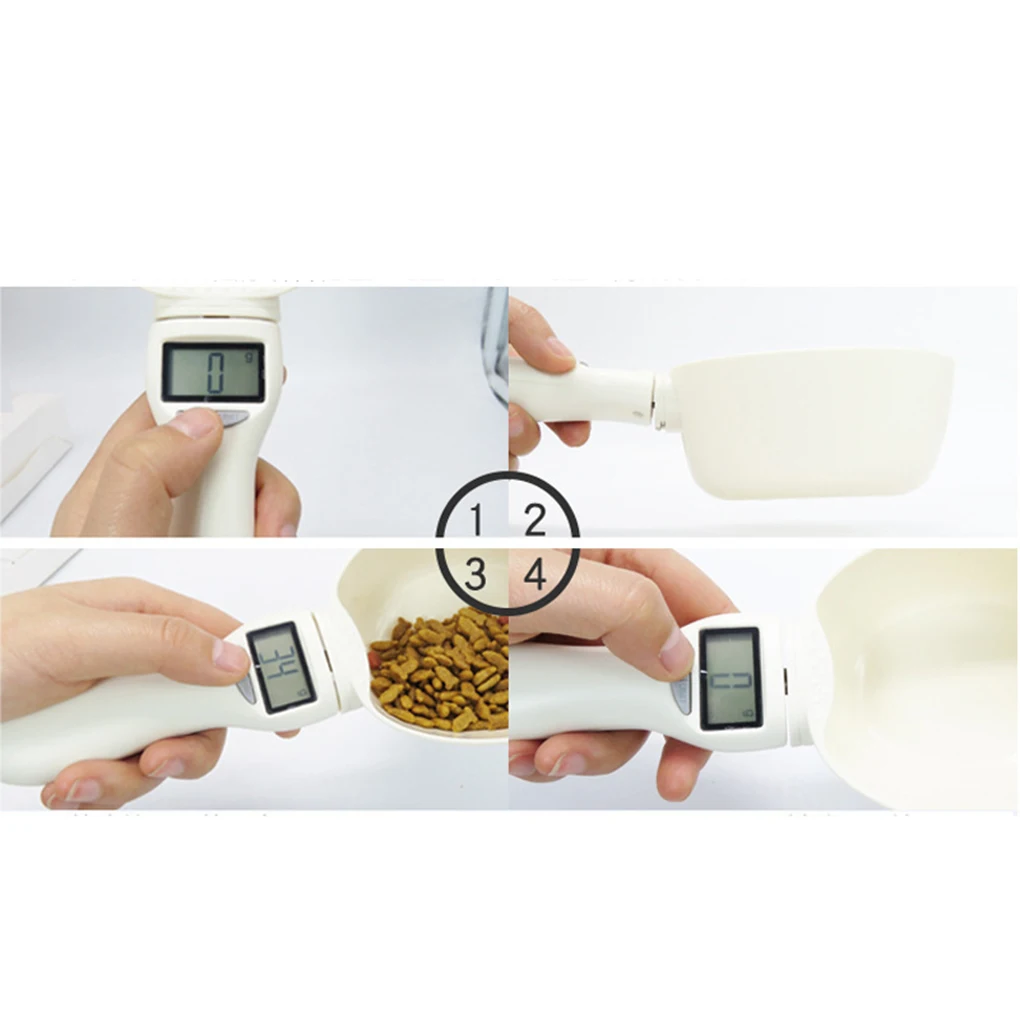

Pets Food Scoop Precise Food Measuring Cup Detachable Food Scooper Digital Scale LCD Display Spoon