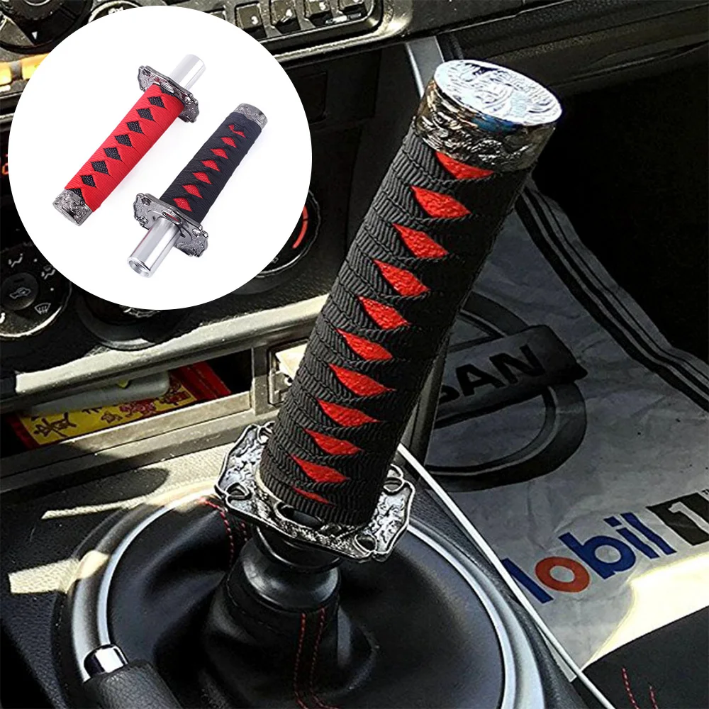 

Universal JDM Samurai Sword Shift Knob Shifter Katana Metal Weighted Sport With 3 Adapters RS-SFN026-150mm