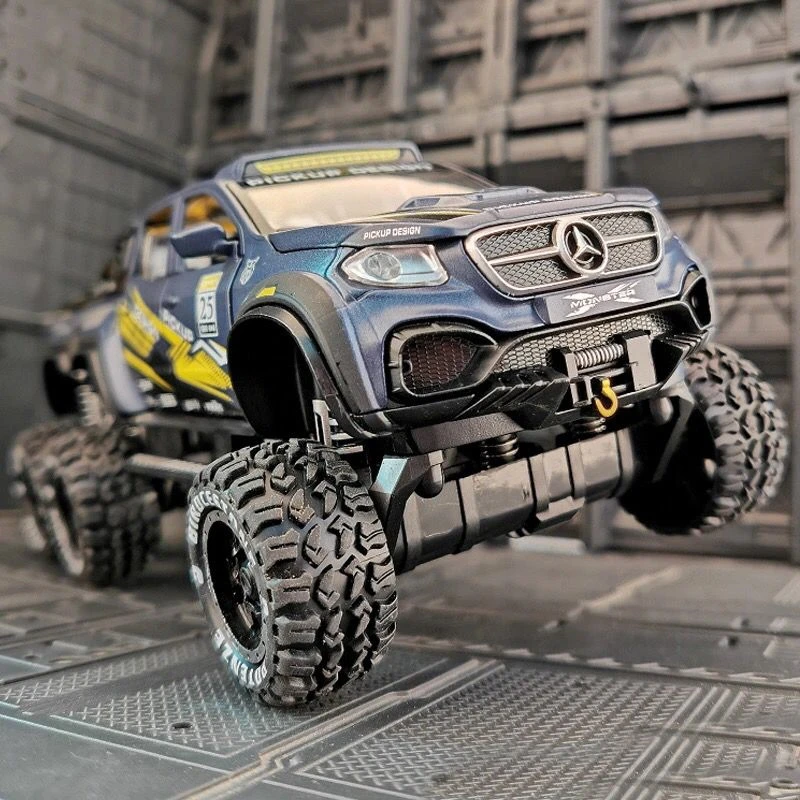 Modificado de Roda Coleção de Presente para Crianças Carro X-class Veículo Off-road Liga Metálica Fundido Exy 6*6 1:28
